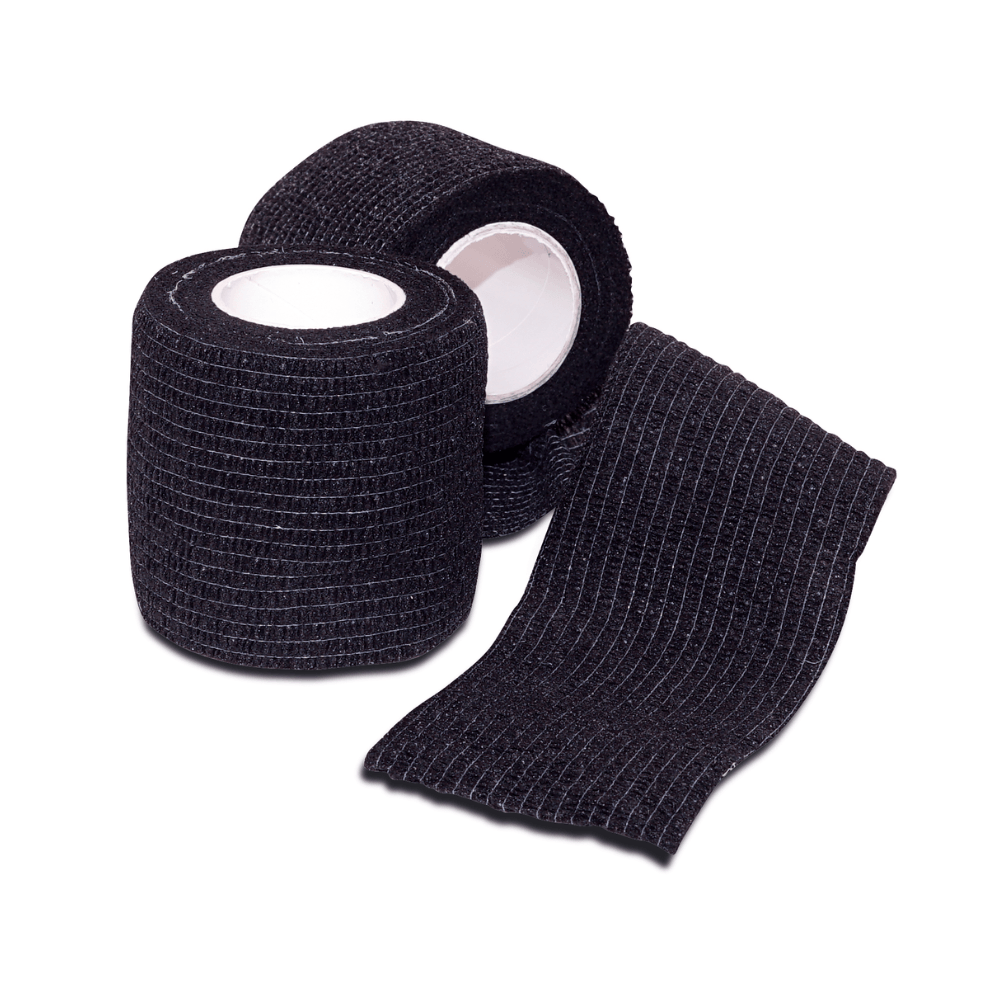 Grip Bandage – professionell grepptejp (50mm x 4,5m), svart - 12 rullar/box