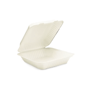 Hämtbox bagasse 1-fack 217 x 220 x 79 mm - 200 st/kart