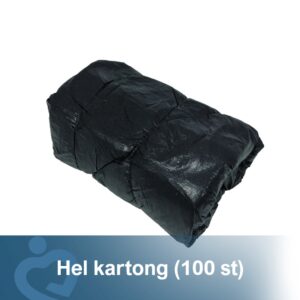 Elastiska sängöverdrag svart CPE - 100 st/kart